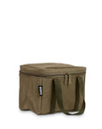 Cooler bag in khaki side view