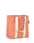 Peach grocery reusable bag side