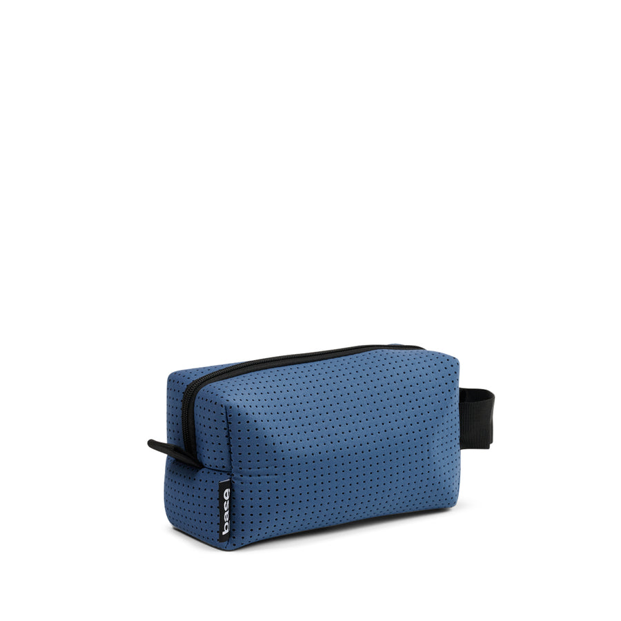 Small blue toiletry bag