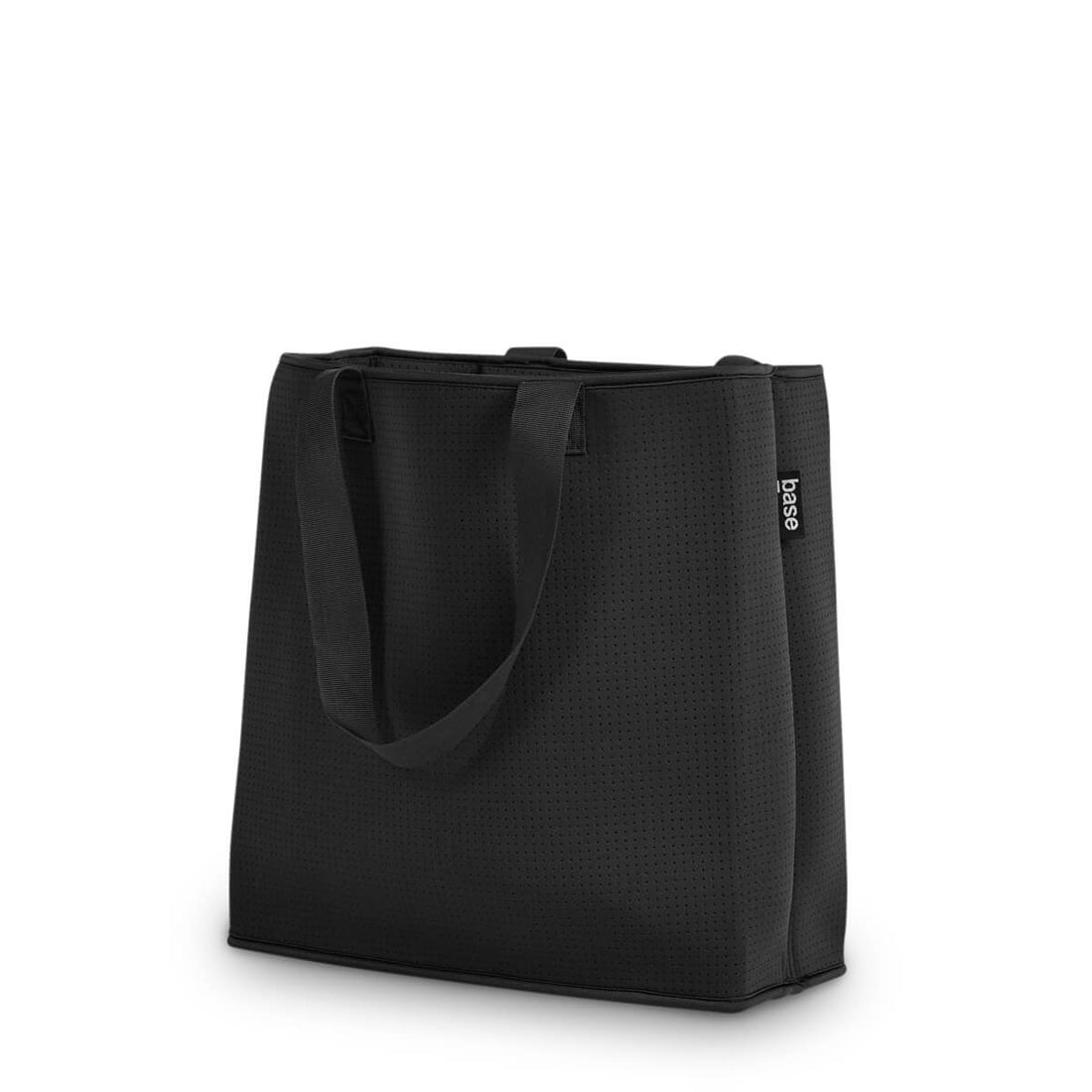 Black neoprene bag from side
