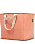 Big Peach coloured reusable bag side view