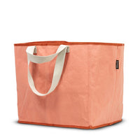 Big Peach coloured reusable bag side view