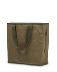 Large Khaki reusable bag side view