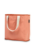 peach reusable bag side view