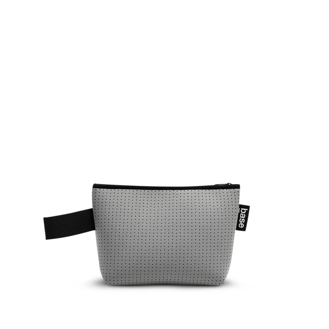 Grey neoprene pouch bag