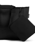black neoprene bag and attachements