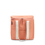 Peach colour cooler bag from front