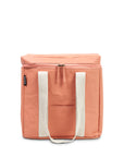 Peach colour cooler bag from front